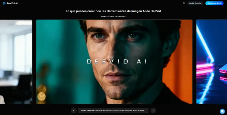 Un generador de imágenes IA para todo: DeeVid AI cubre generación, edición y transformación de IA imágenes