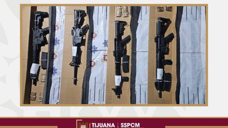 Captura SSPCM a dos presuntos generadores de violencia y decomisa cuatro fusiles en Real de los Valles