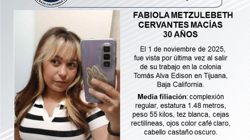 Pesquisa de Fabiola Metzulebeth Cervantes Macías de 30 años