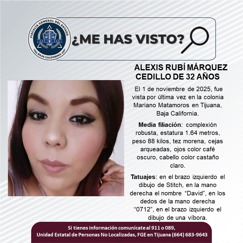 Pesquisa de Alexis Rubí Máequez Cedillo de 32 años