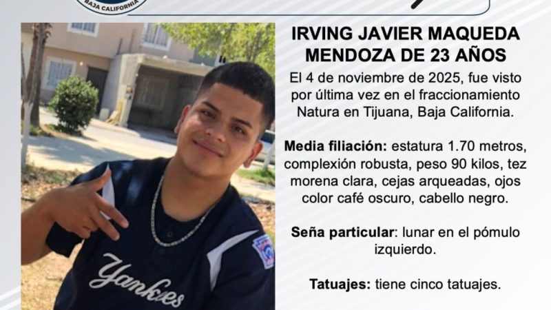 Pesquisa de Irving Javier Maqueda Mendoza de 23 años