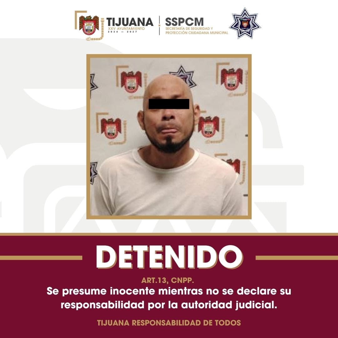 Detenido hombre por violencia familiar en la colonia Sánchez Taboada Produtsa
