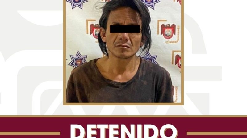 Detiene Policía Municipal a hombre por robo con violencia en la colonia Las Torres