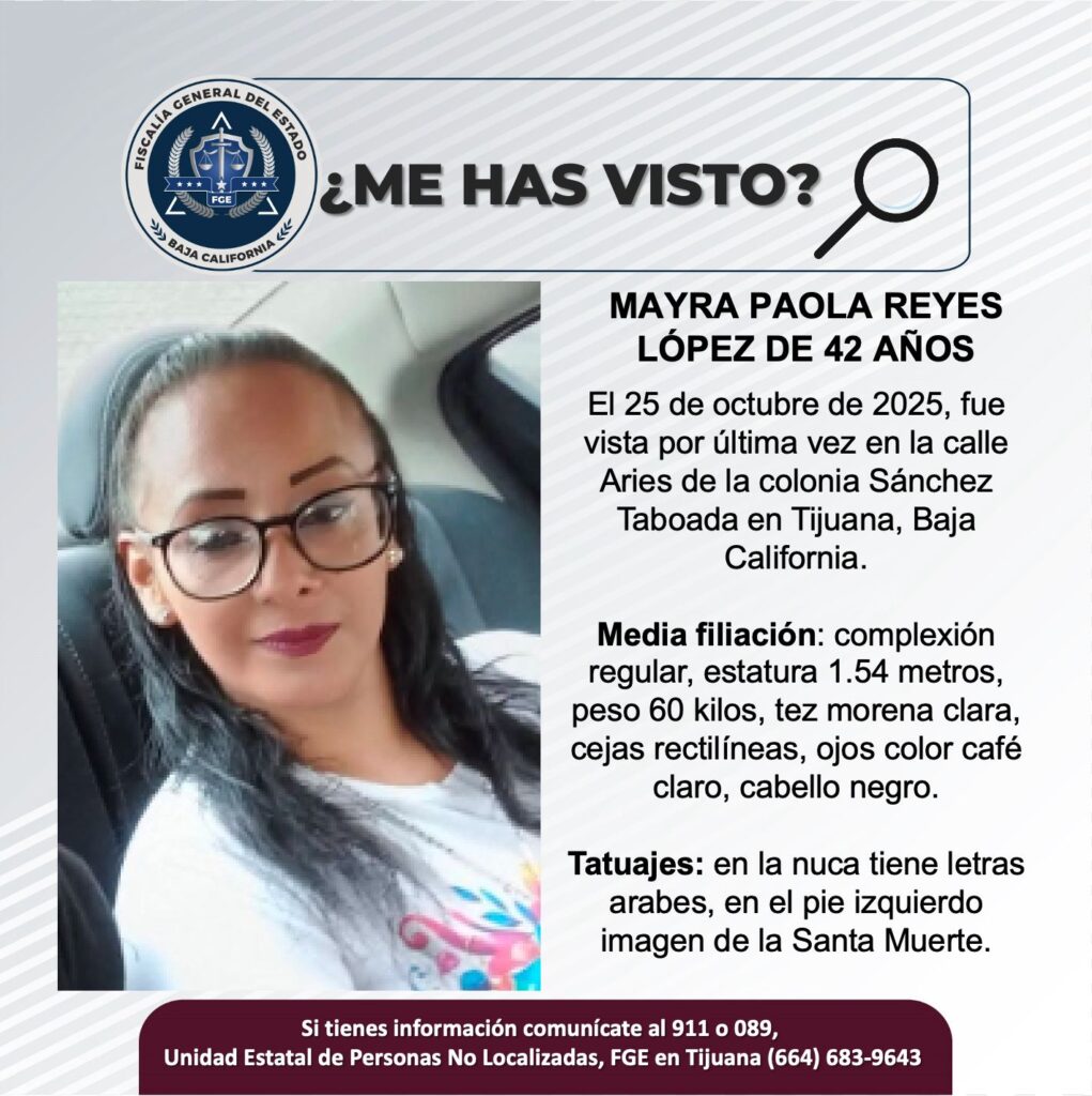 Pesquisa de Mayra Paola Reyes López de 42 años