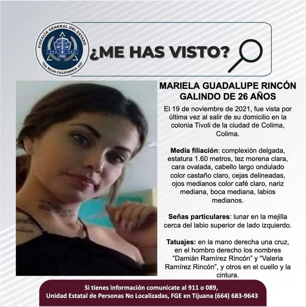 Pesquisa de Mariela Guadalupe Rincón Galindo de 26 años