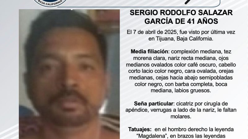 Pesquisa de Sergio Rodolfo Salazar García de 41 años