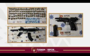 Asegura Policía Municipal armas y drogas en distintos operativos preventivos