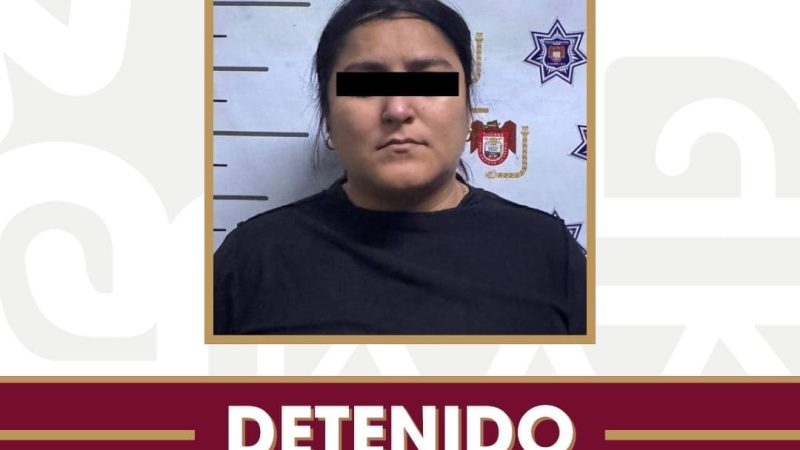 Detiene Policía Municipal de Tijuana a mujer por lesionar a su pareja en Urbi Villa del Prado