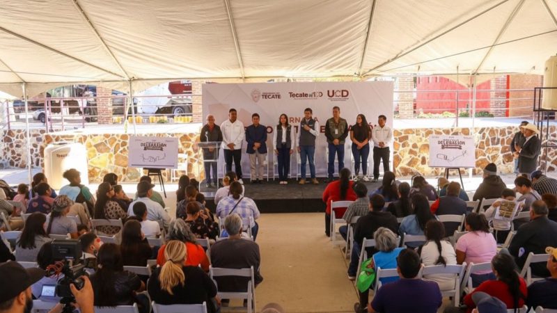 Román Cota acerca Programas y Servicios Integrales a La Rumorosa