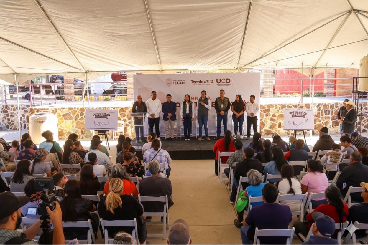 Román Cota acerca Programas y Servicios Integrales a La Rumorosa