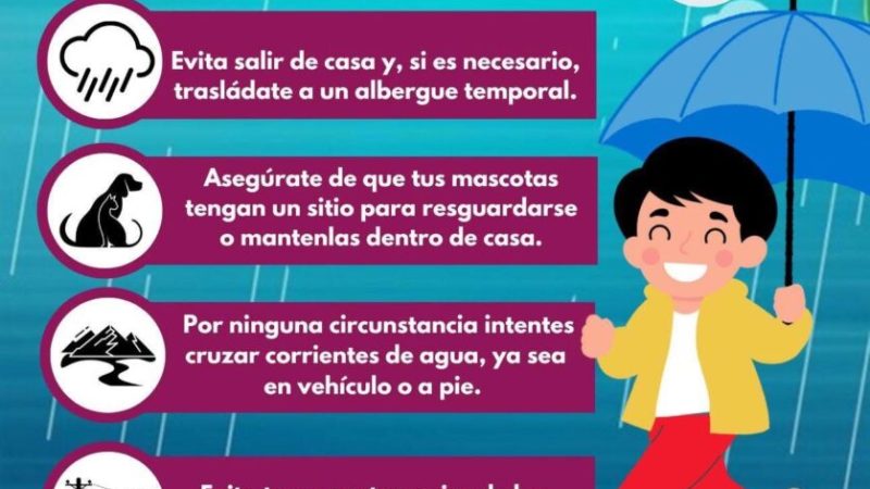 Gobierno de Tecate emite recomendaciones ante las lluvias
