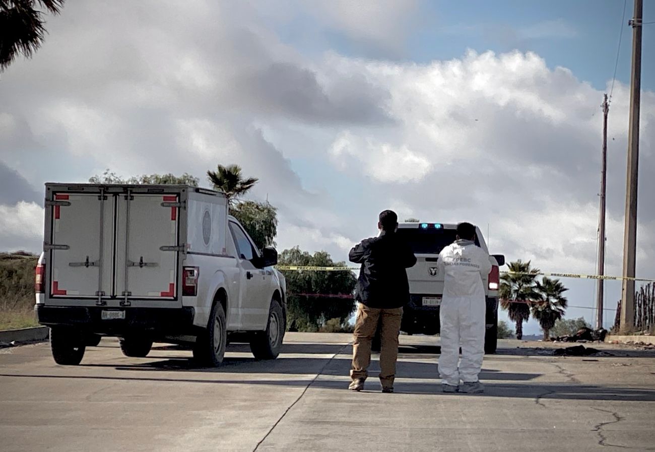 Encuentran a persona calcinada en vía pública de la colonia Palma Real