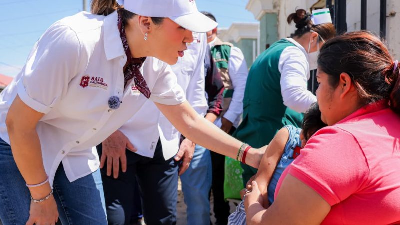 Garantiza Gobernadora Marina del Pilar vacunas para proteger a la población ante enfermedades respiratorias