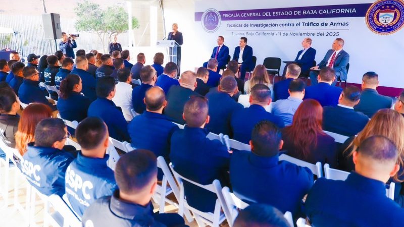 Fiscalía General del Estado Fortalece cooperación binacional en capacitación contra el tráfico de armas