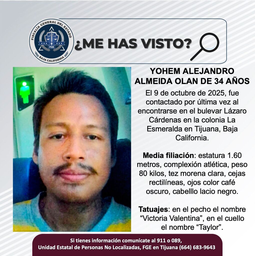 Pesquisa de Yohem Alejandro Almeida Olan de 34 años
