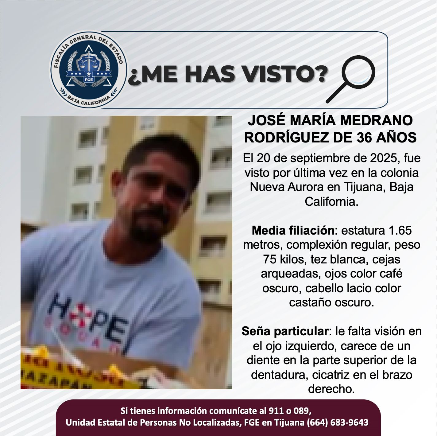 Pesquisa de José María Medrano Rodríguez de 36 años