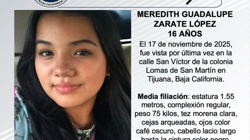 Pesquisa de Meredith Guadalupe Zarate López de 16 años