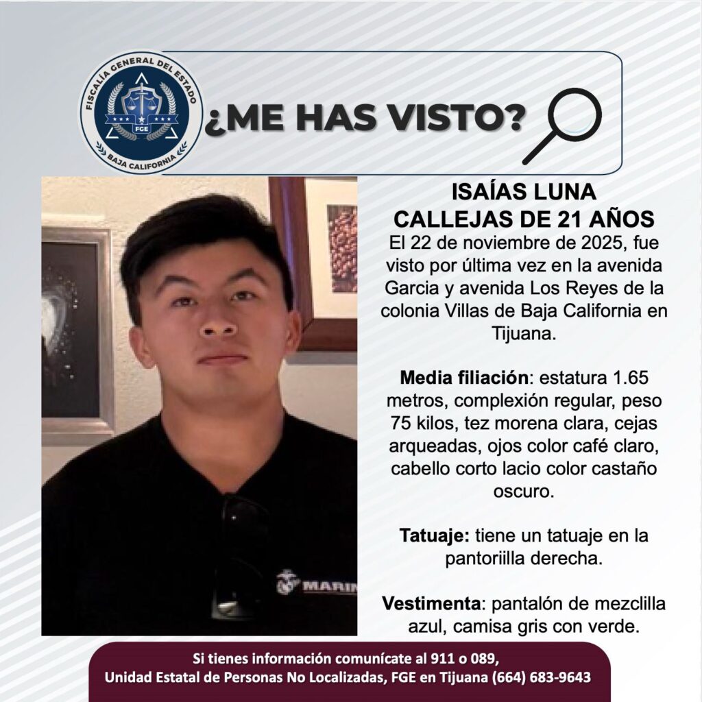 Pesquisa de Isaías Luna Callejas de 21 años