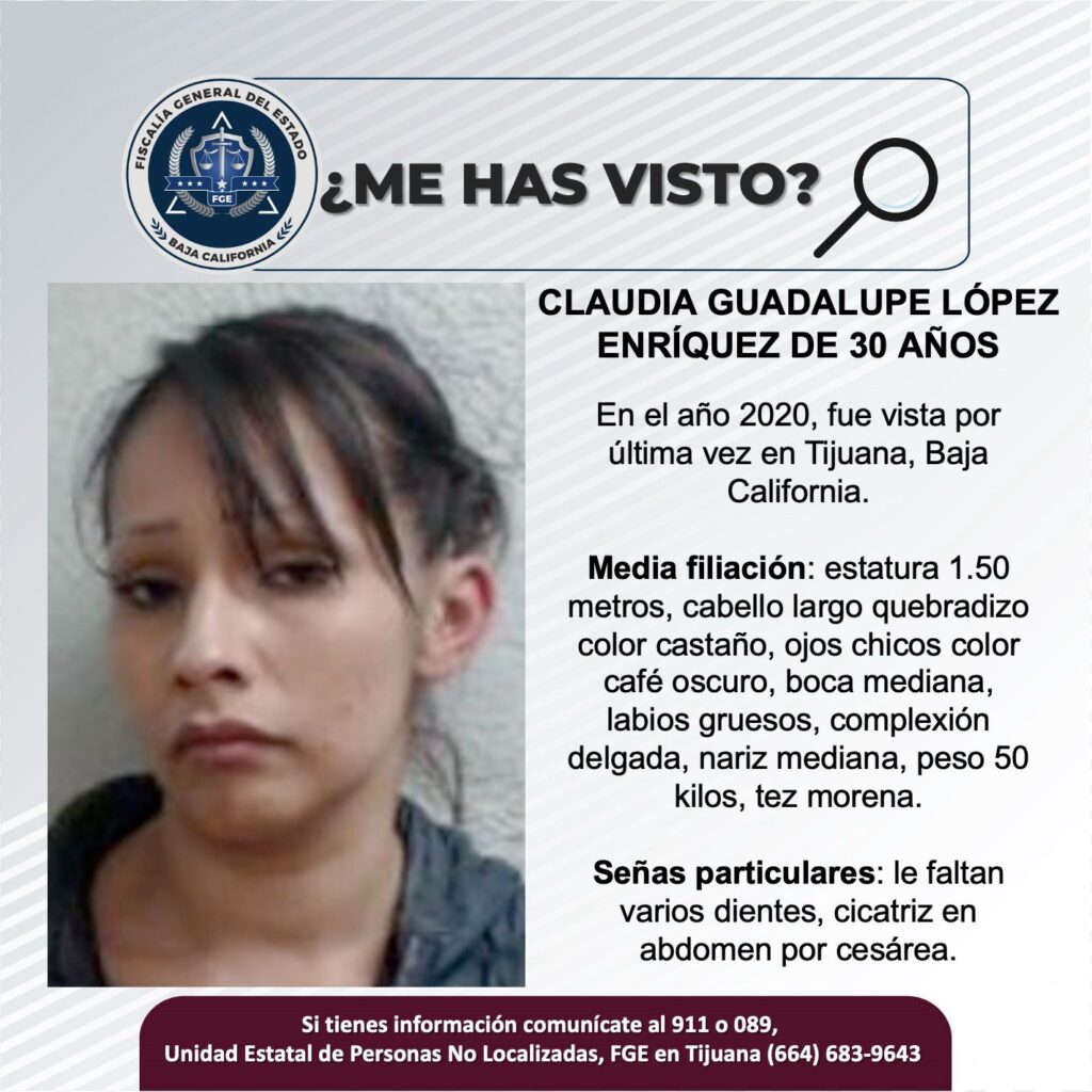 Pesquisa de Claudia Guadalupe López Enríquez de 30 años