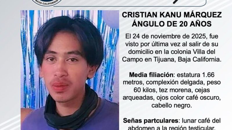Pesquisa de Cristian Kanu Márquez Ángulo de 20 años