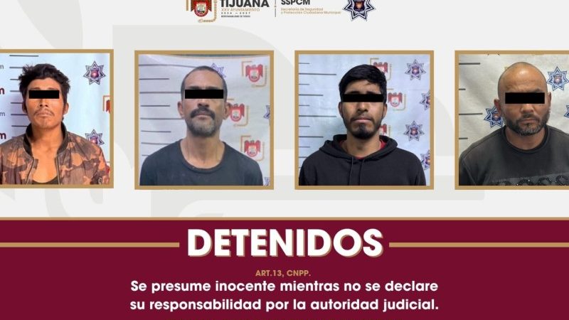 Detiene Policía Municipal a varias personas por delitos contra la salud