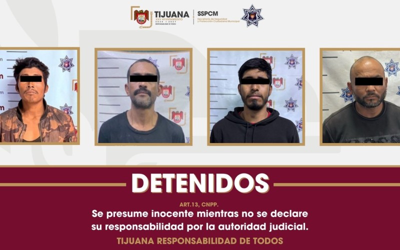 Detiene Policía Municipal a varias personas por delitos contra la salud