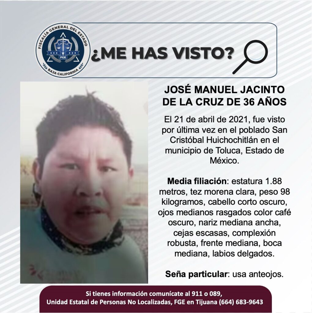 Pesquisa de José Manuel Jacinto de la Cruz de 36 años