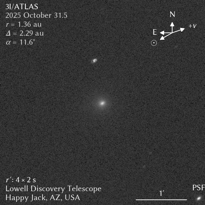 Esta es la primera imagen del 3I/ATLAS al reaparecer tras el Sol