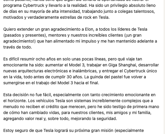 Renuncia Siddhant Awasthi, jefe del proyecto Cybertruck de Tesla