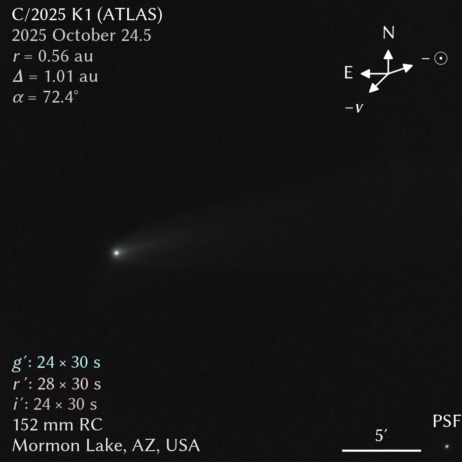 No solo 3I/ATLAS, este es el cometa C/2025 K1 que se acerca a la Tierra