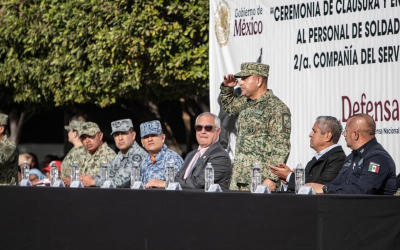 Realizan ceremonia de clausura y entrega de cartillas liberadas a jóvenes que concluyeron su Servicio Militar Nacional en Tijuana