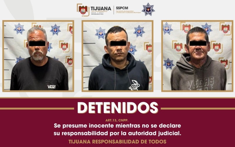 Arresta Policía Municipal a tres personas por privación ilegal de la libertad y agresión en Las Huertas