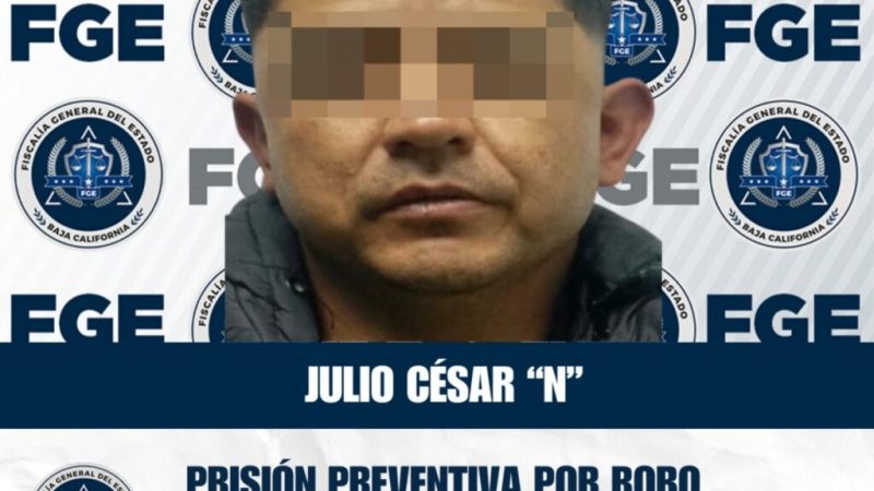 FGE obtiene prisión preventiva contra imputado por robo calificado a casa habitación