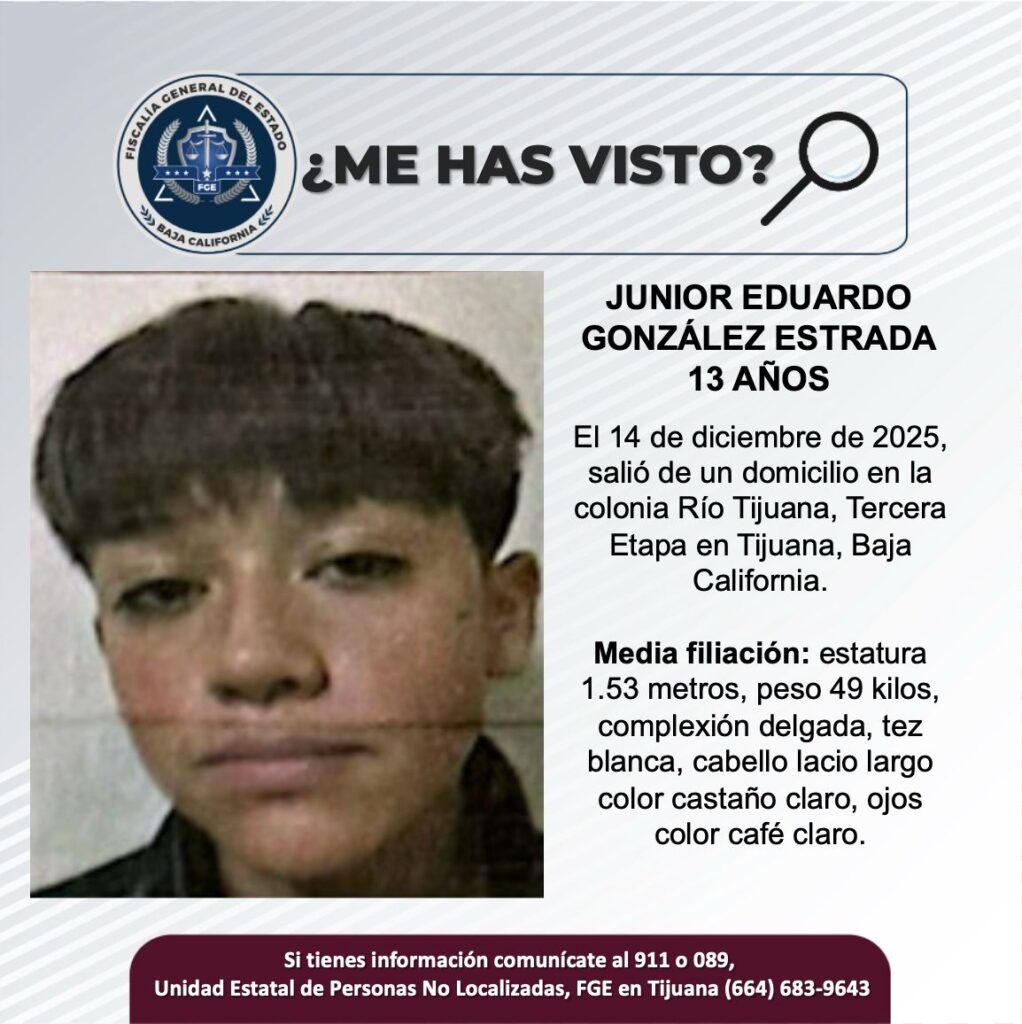 Pesquisa de Junior Eduardo González Estrada de 13 años
