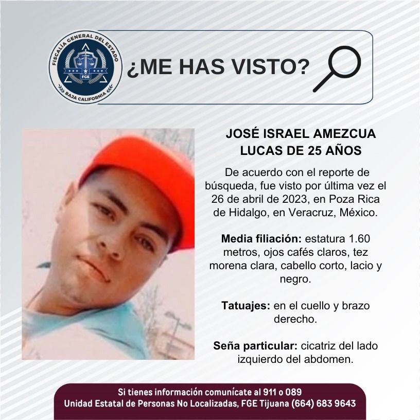 Pesquisa de José Israel Amezcua Lucas de 25 años de edad