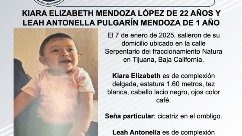 Pesquisa Kiara Elizabeth Mendoza Lópes de 22 años y Leah Antonella Pulgarín Mendoza de 1 año