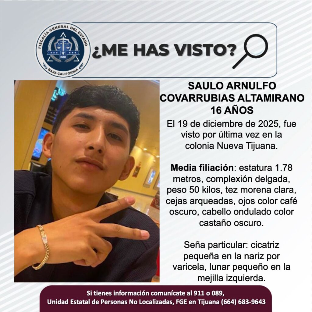 Pesquisa de Saulo Arnulfo Covarrubias Altamirano de 16 años