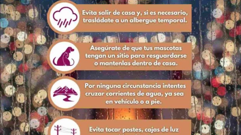 Gobierno de Tecate mantiene vigilancia permanente ante condiciones climatológicas