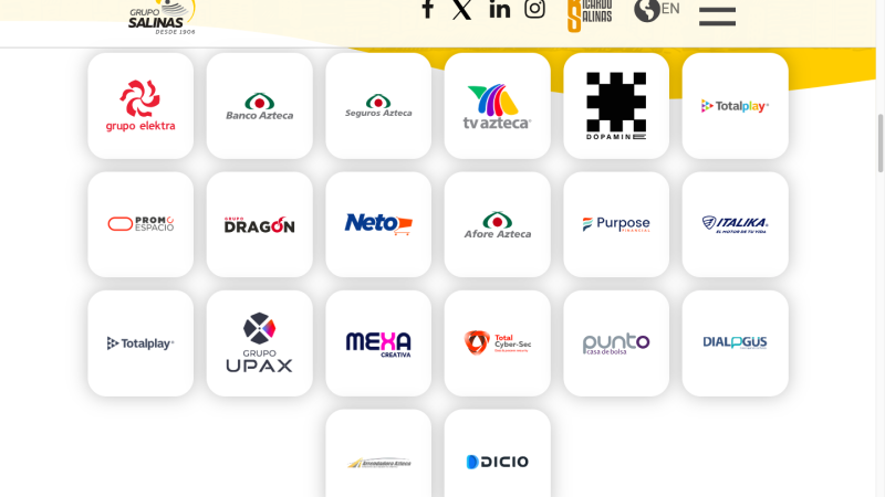 Estas son las 20 empresas del Grupo Salinas de Ricardo Salinas Pliego