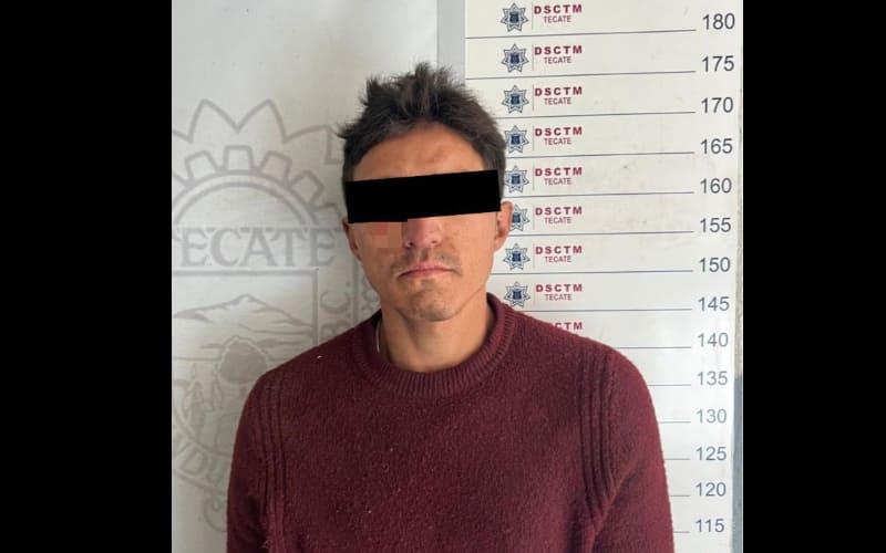 Acción inmediata en Tecate: Policía detiene a presunto responsable de daños a propiedad