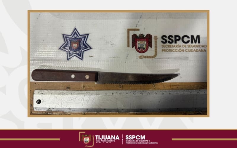 Detiene Policía Municipal a mujer por agresión y lesiones con objeto punzocortante a su cónyuge