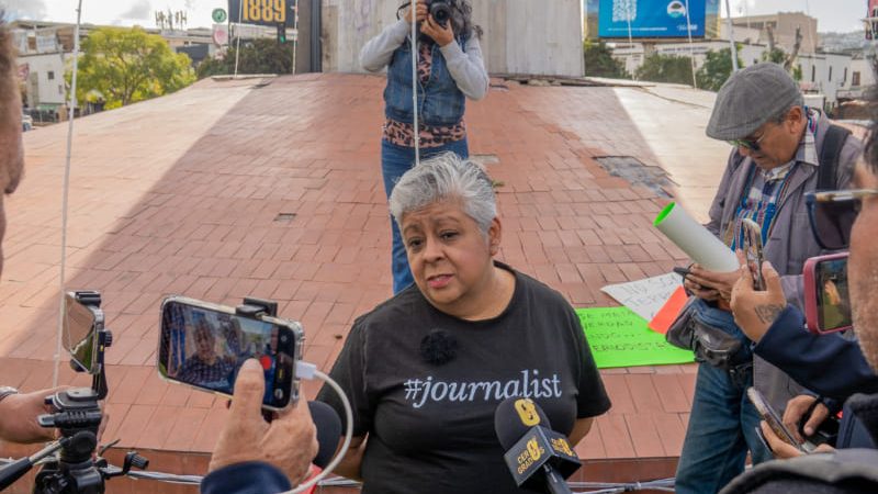 Periodistas se manifiestan en Tijuana en el Día Nacional del Periodista
