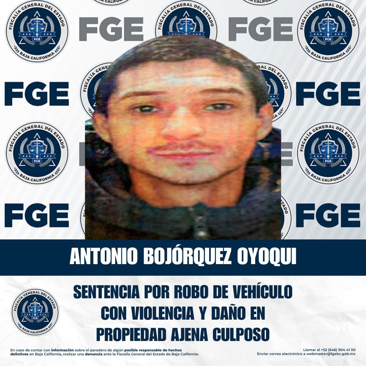 Obtiene Fiscalía de Tijuana sentencia por robo violento de vehículo