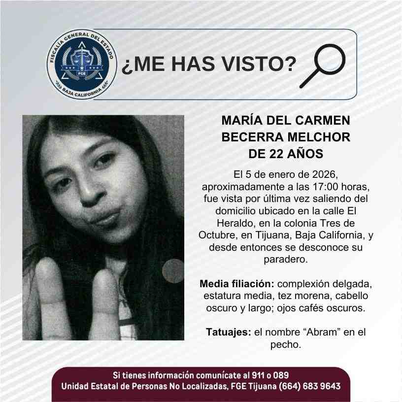 Pesquisa de María del Carmen Becerra Melchor de 22 años de edad