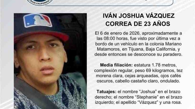 Pesquisa de Iván Joshua Vázquez Correa de 23 años de edad
