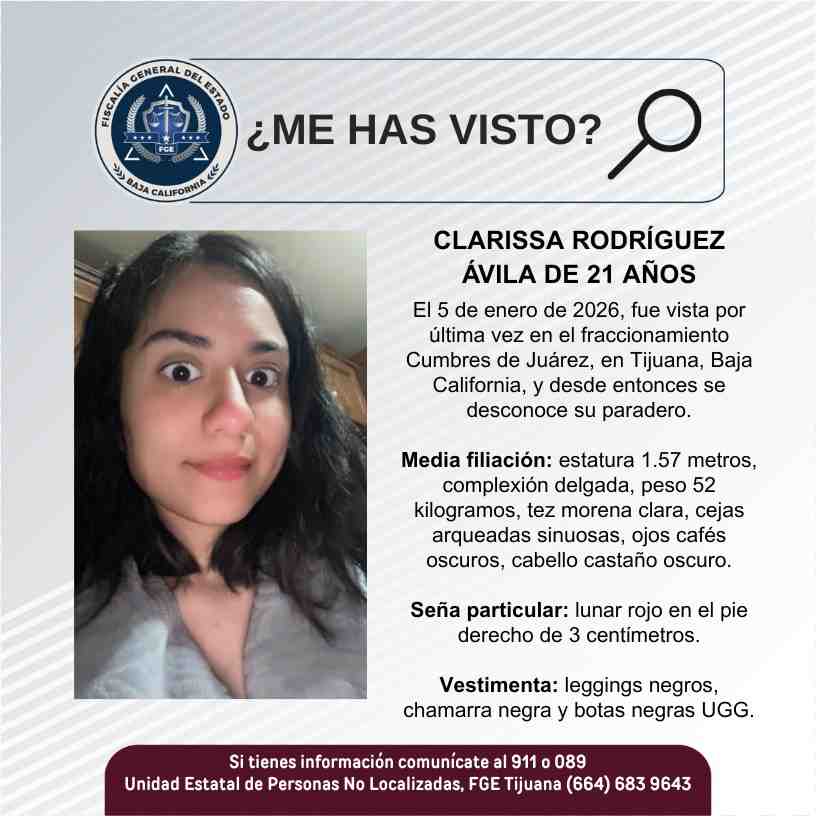 Pesquisa de Clarissa Rodríguez Ávila de 21 años de edad