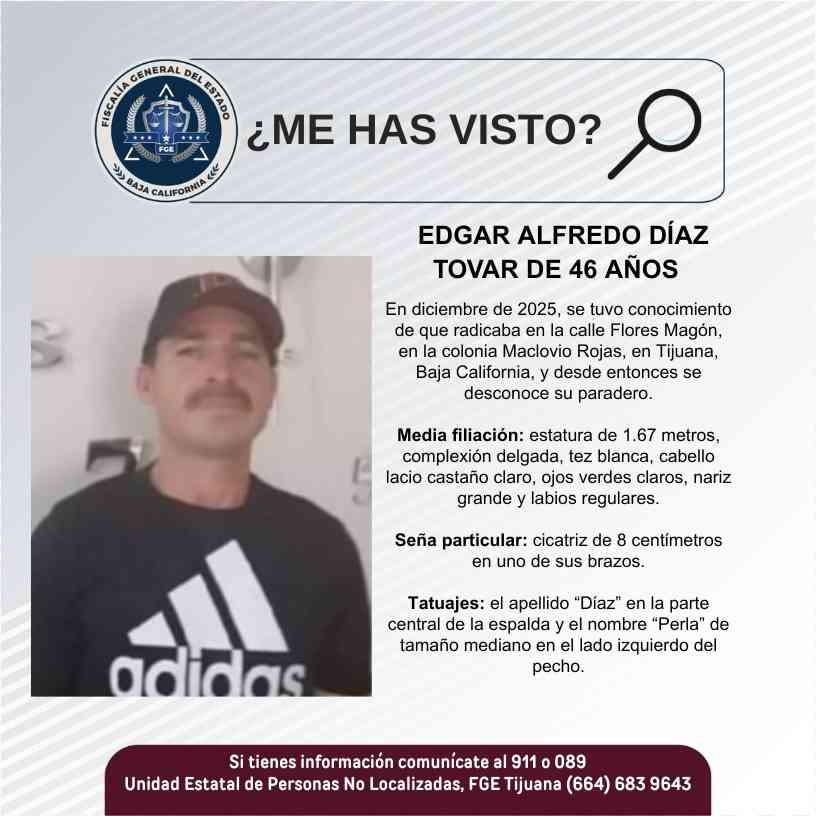 Pesquisa de Edgar Alfredo Díaz Tovar de 46 años de edad