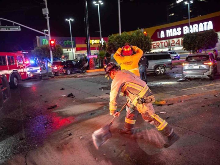 Carambola en Zona Río; sin lesionados de gravedad
