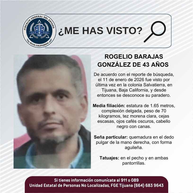 Pesquisa de Rogelio Barajas González de 43 años de edad