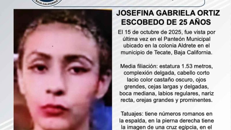 Pesquisa de Josefina Gabriela Ortiz Escobedo de 25 años